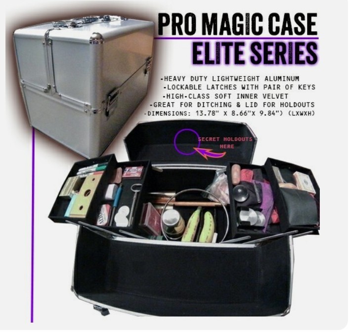 ELITE PRO CLOSE UP MAGICIANS CARRYING CASE - Elite Series Magic Trick Prop ELITE PRO CLOSE UP MAGICIANS CARRYING CASE - Elite Series Magic Trick Prop