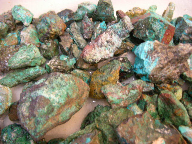 Chrysocolla mine rough Arizona 1-3 inch 5 pound lots Chrysocolla mine rough Arizona 1-3 inch 5 pound lots