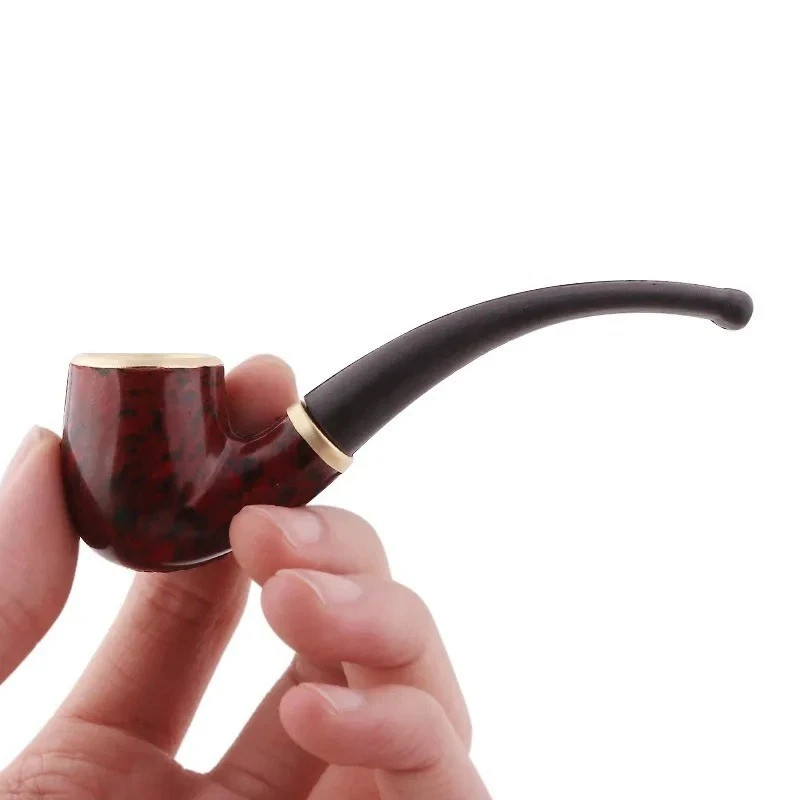 Durable Wooden Wood Sense Smoking Pipe Tobacco Cigarettes Cigar Resin Pipes Gift Durable Wooden Wood Sense Smoking Pipe Tobacco Cigarettes Cigar Resin Pipes Gift