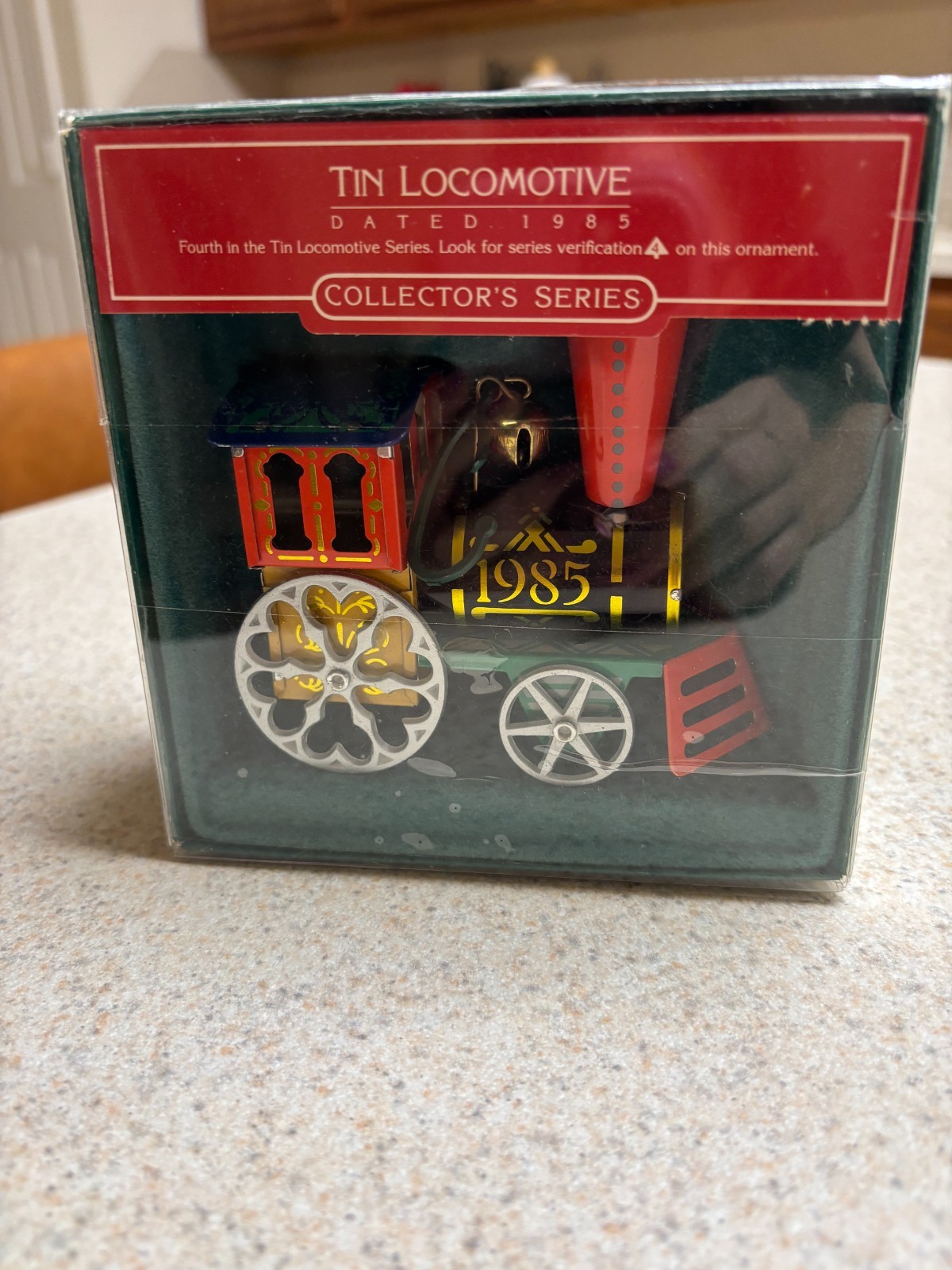 HALLMARK Keepsake Ornament 1985 Tin Locomotive Train 4th in Series w/ Box Vtg HALLMARK Keepsake Ornament 1985 Tin Locomotive Train 4th in Series w/ Box Vtg