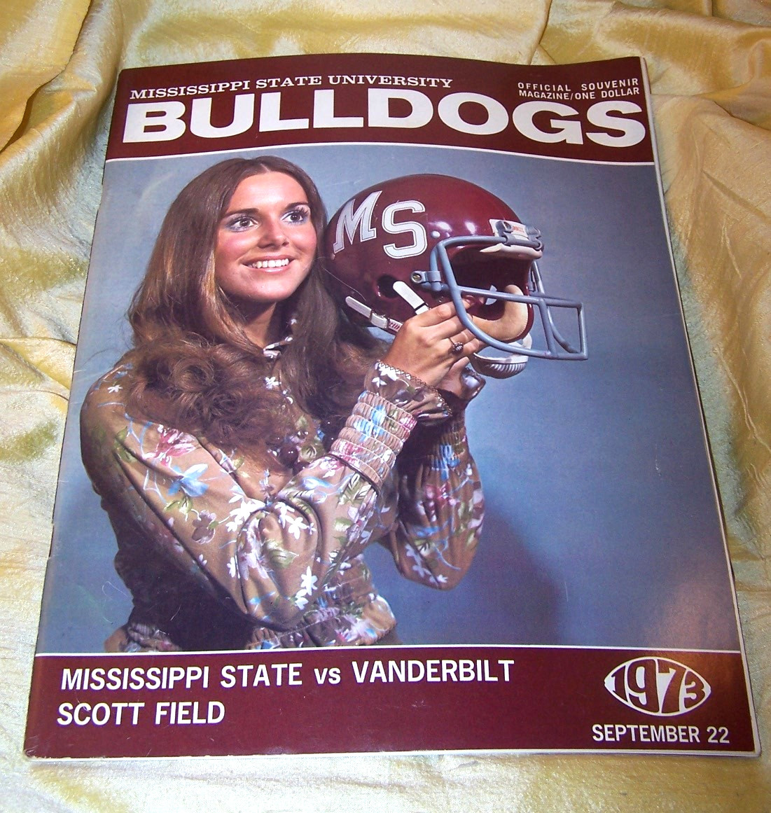 VINTAGE Mississippi State University vs Vanderbilt football program 1973 MSU VINTAGE Mississippi State University vs Vanderbilt football program 1973 MSU