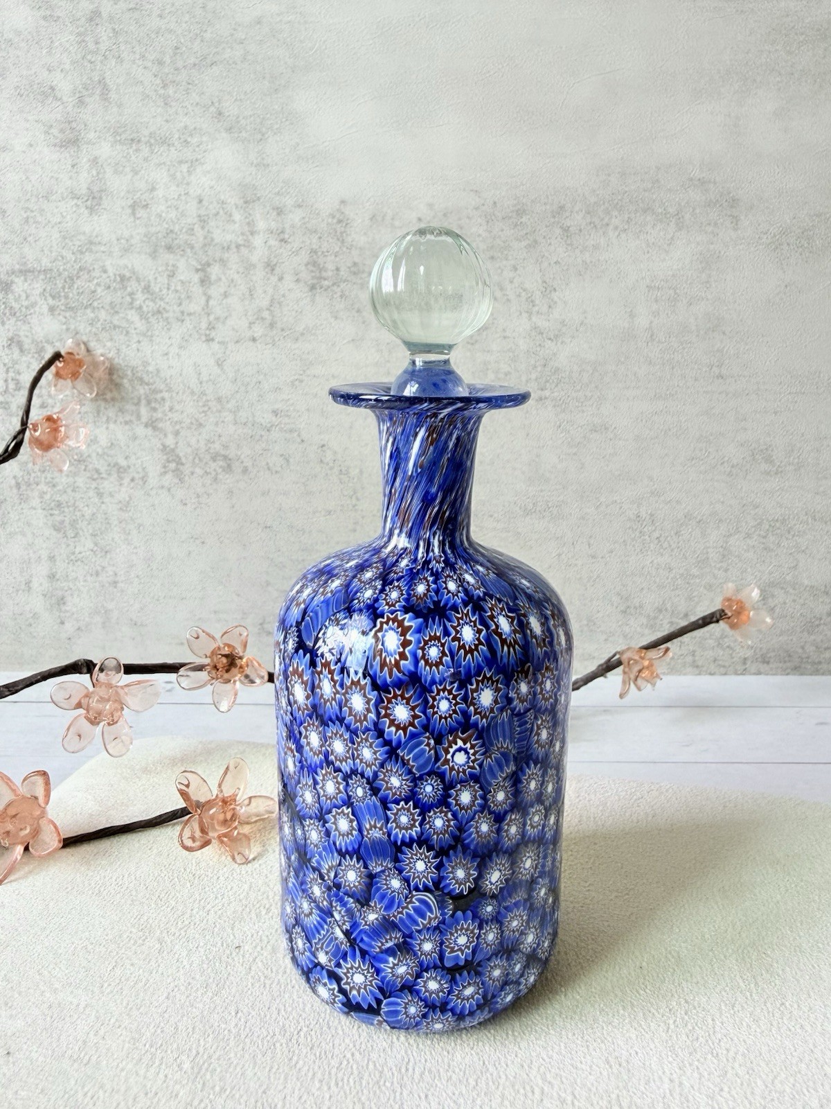 VTG Murano glass Perfume Bottle handcrafted Italian Millefiori, c.1950 VTG Murano glass Perfume Bottle handcrafted Italian Millefiori, c.1950