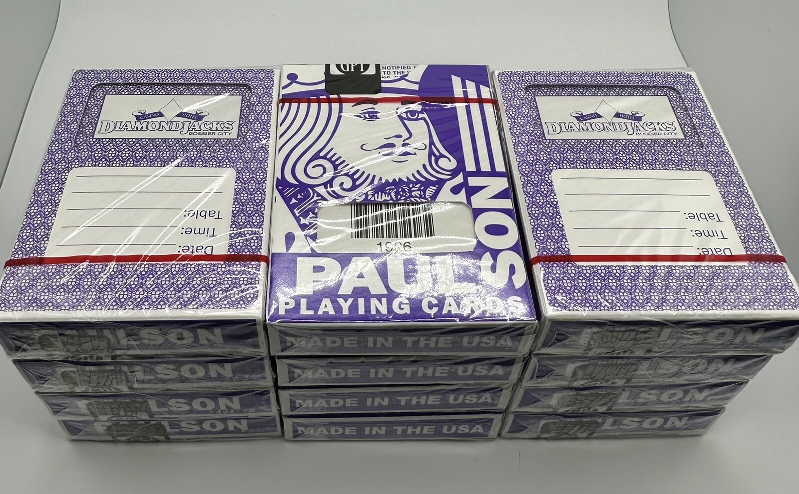 Dozen Paulson Playing Cards NEW Diamond Jacks Casino (12 Decks) - Purple Dozen Paulson Playing Cards NEW Diamond Jacks Casino (12 Decks) - Purple