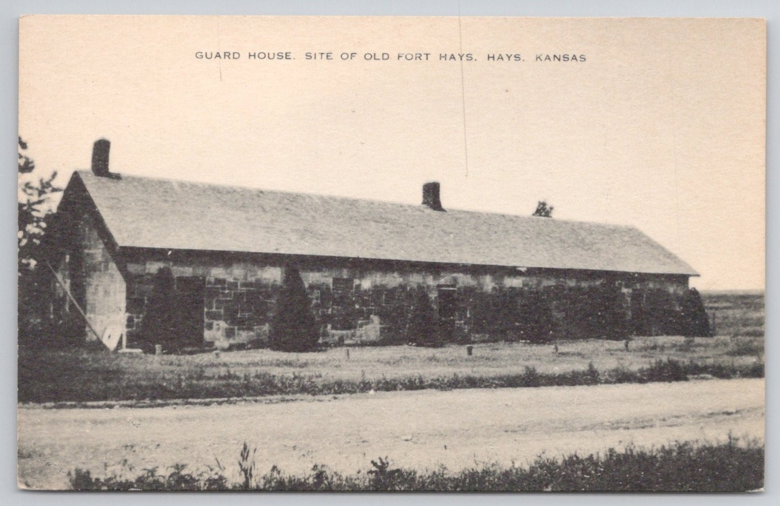 Old Fort Hays Guard House, Hays, Kansas Artvue Postcard Old Fort Hays Guard House, Hays, Kansas Artvue Postcard