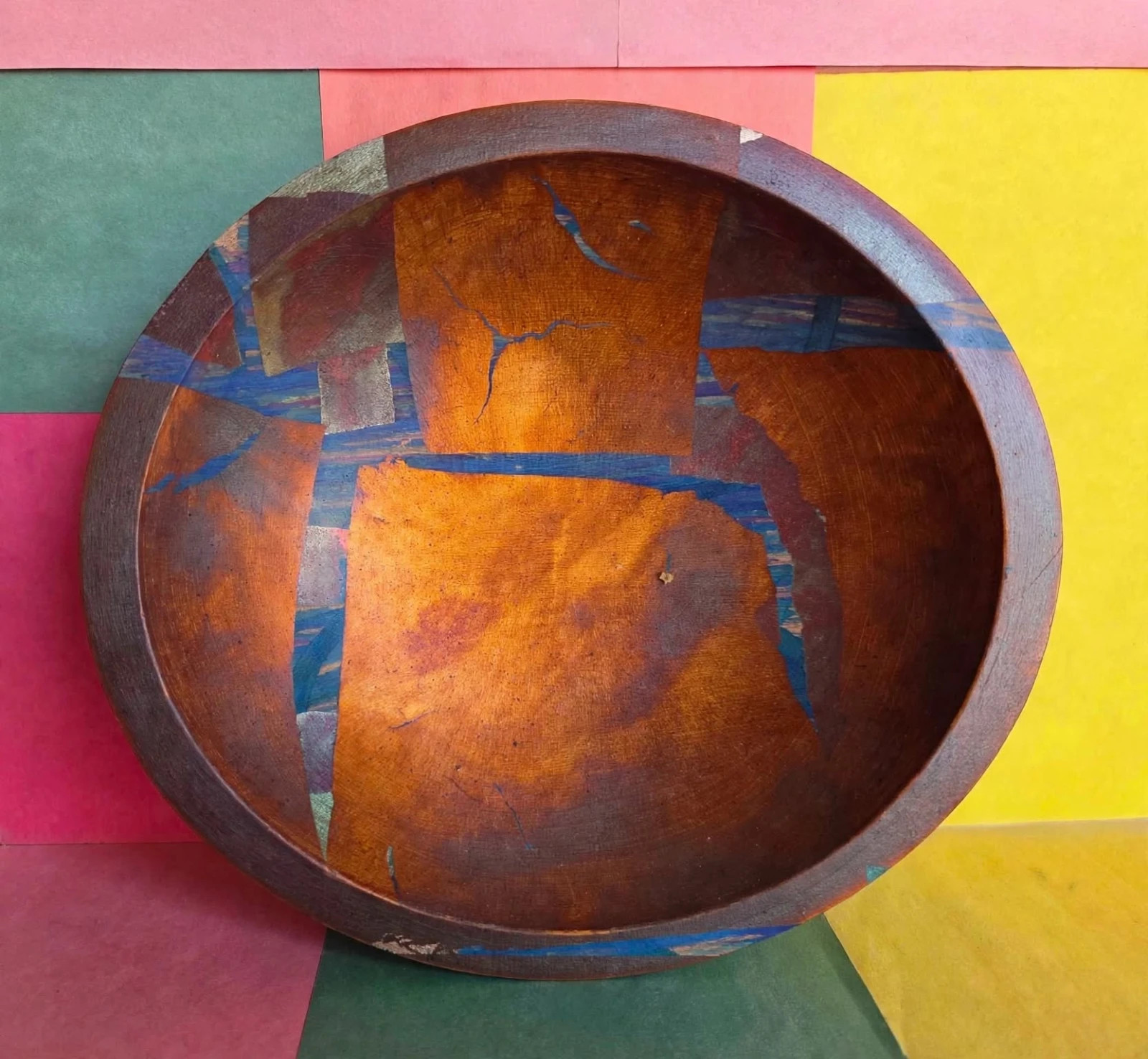 LAURIE M. GODDARD - EXQUISITE Hand-Crafted 1990s ART BOWL 9.5 x 8.75" - Signed LAURIE M. GODDARD - EXQUISITE Hand-Crafted 1990s ART BOWL 9.5 x 8.75" - Signed