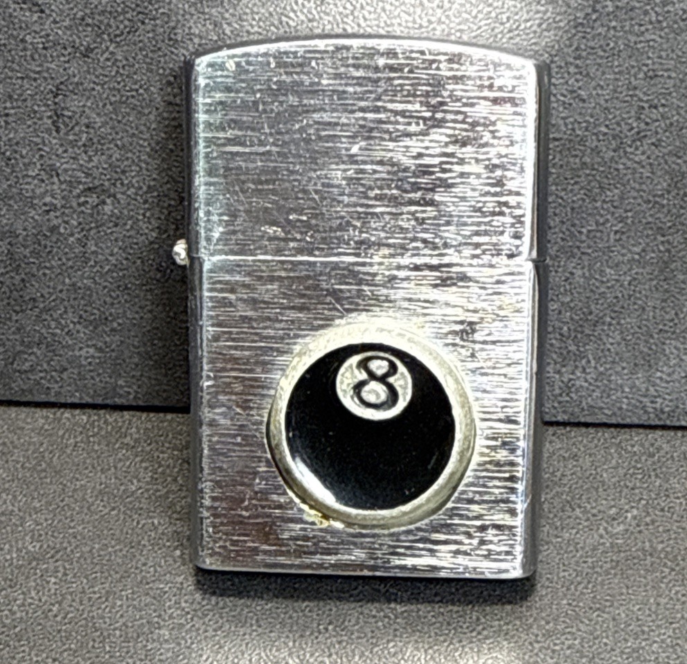 VTG 3D 8, Eight Ball,  16 Hole, Lighter Brushed Silver