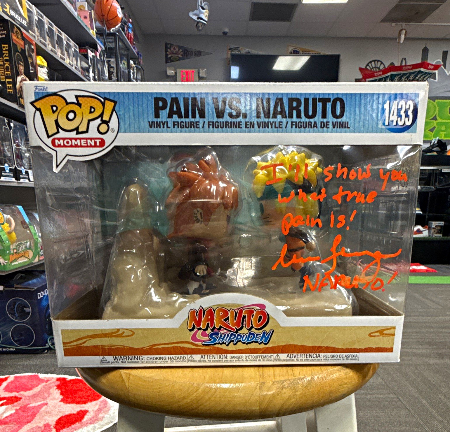 Funko Pop Moment Naruto Shippuden Pain vs. Naruto #1433 Boxed Vinyl Figure auto