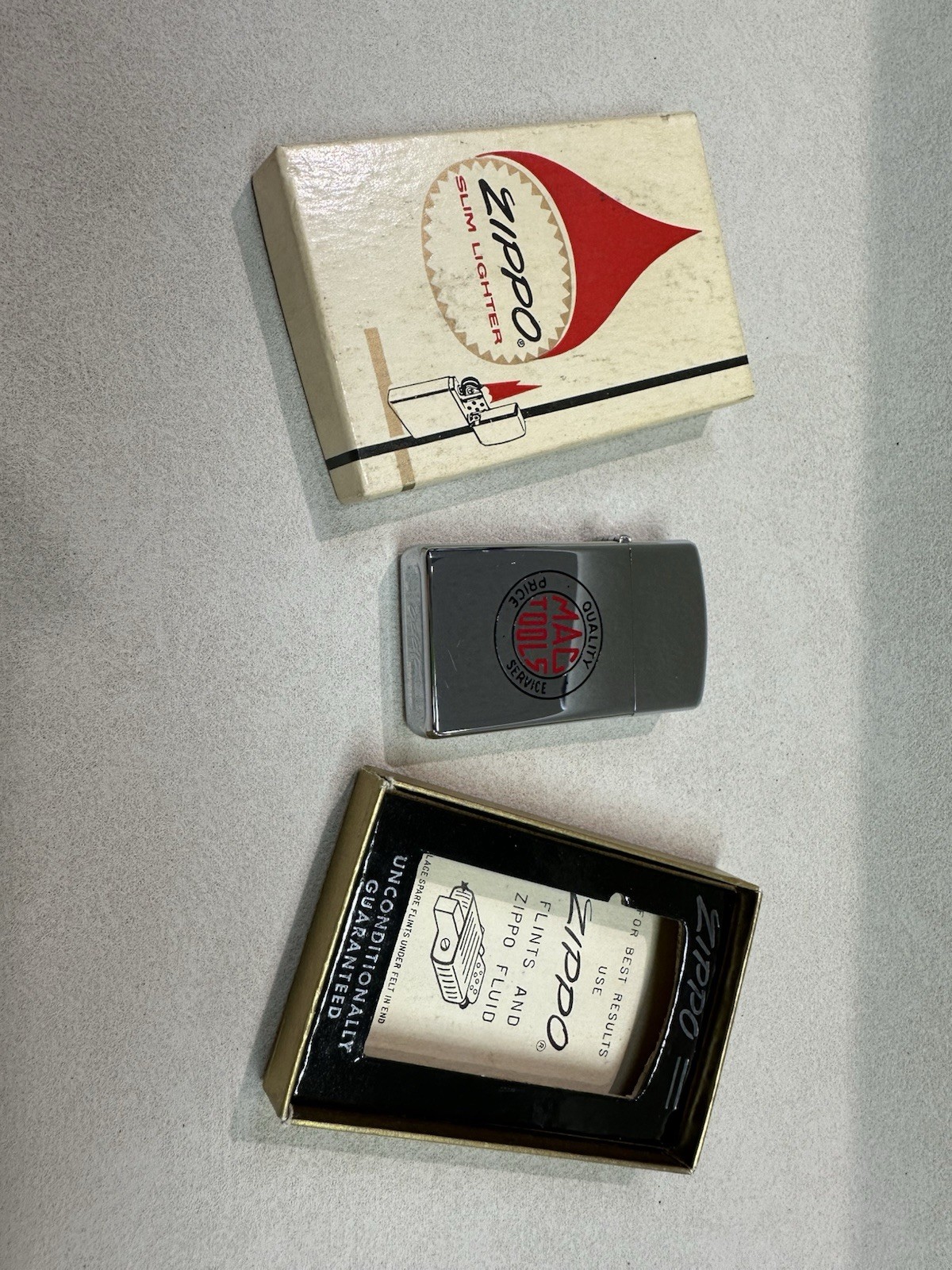 VINTAGE 1964 MAC TOOLS ZIPPO LIGHTER NEW IN BOX VINTAGE 1964 MAC TOOLS ZIPPO LIGHTER NEW IN BOX