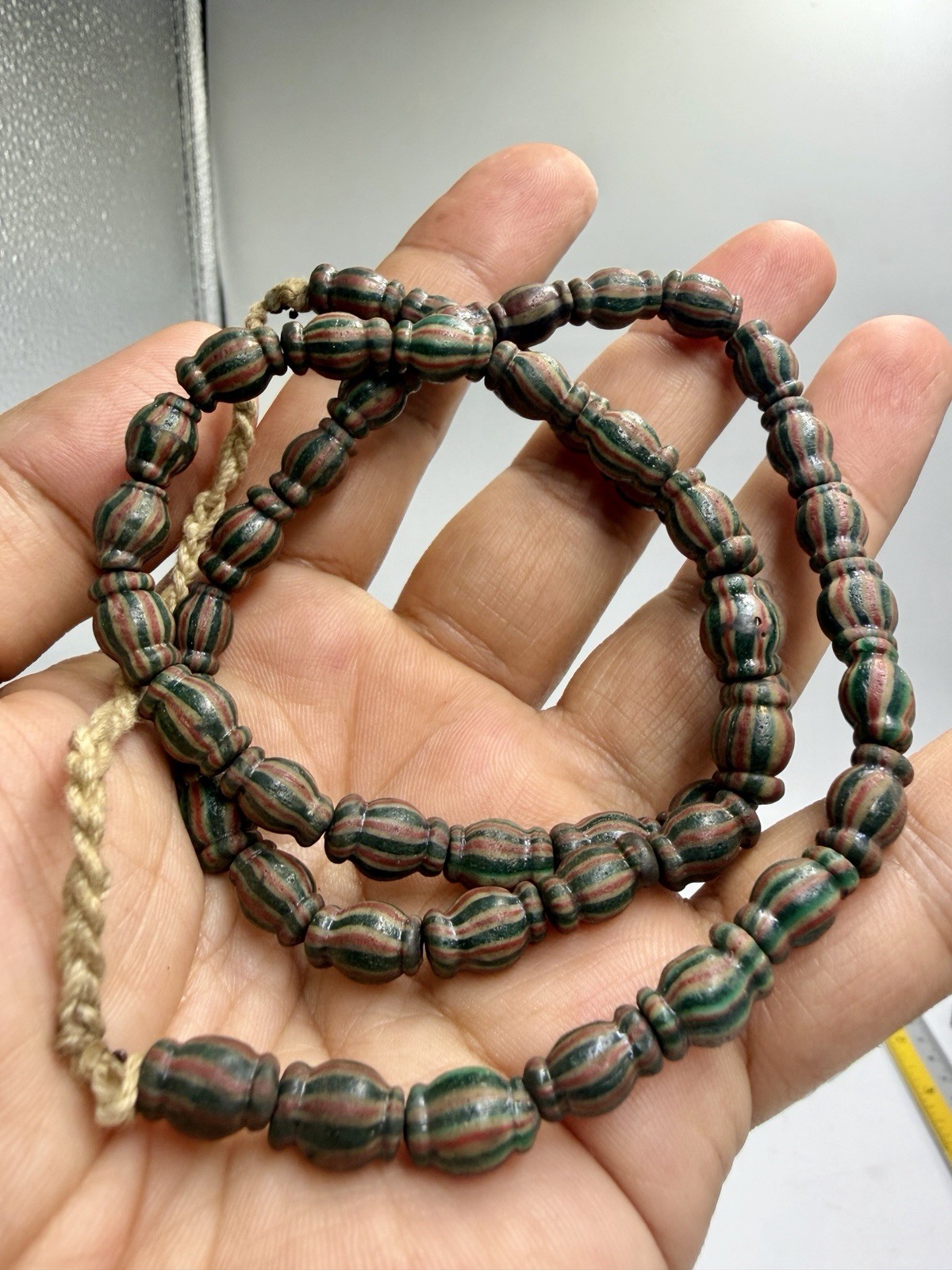 Antique Multicolor Unique Mix Glass Trade Beads – Unique Collectible Strand Antique Multicolor Unique Mix Glass Trade Beads – Unique Collectible Strand