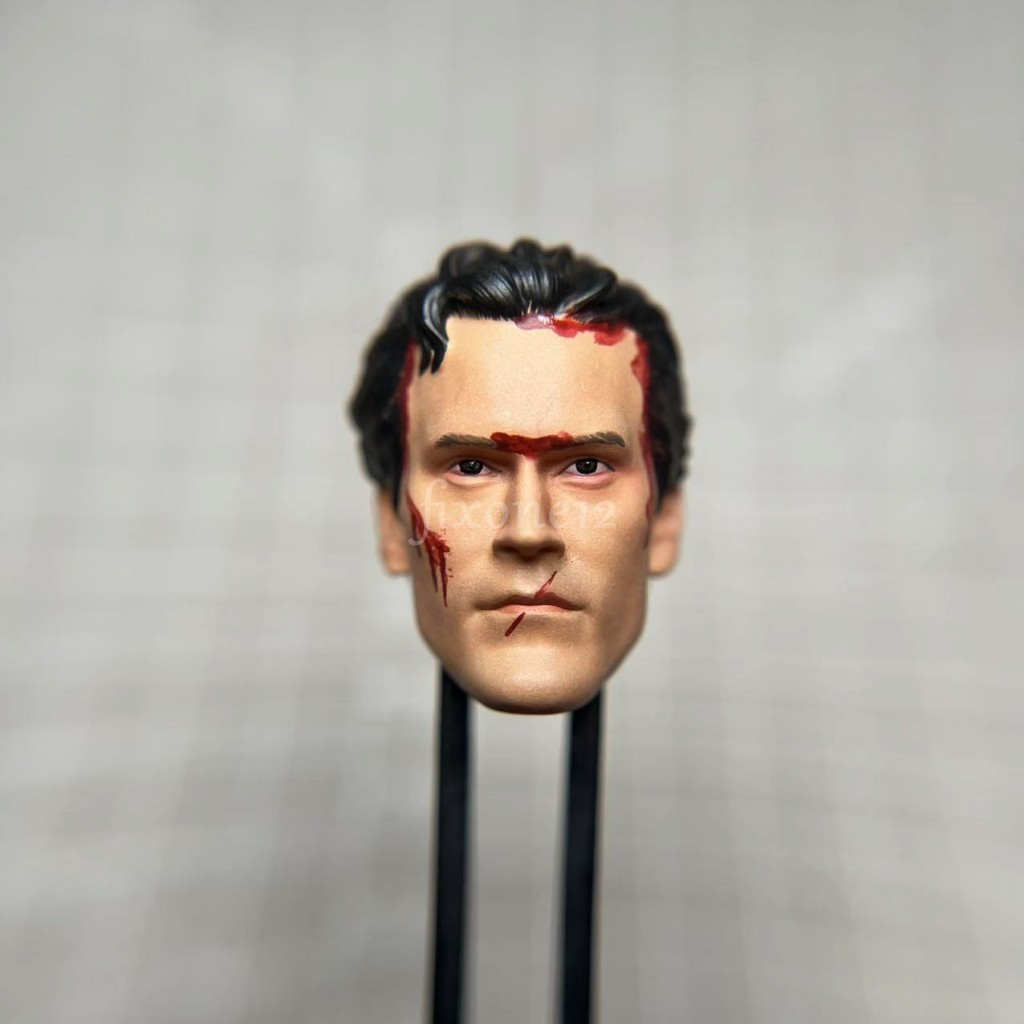 Painted 1/18 1/12 1/10 Ash Bruce Campbell Head Sculpt fit 3.75" 6" 7" Figure