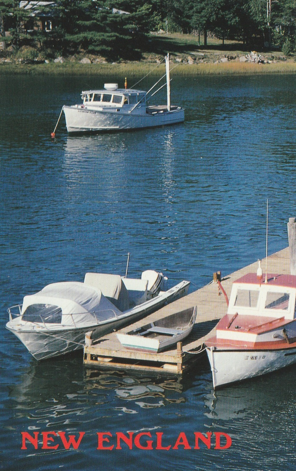 Peaceful Anchorage, New England, Harbor Scene, Postcard a 5561 Peaceful Anchorage, New England, Harbor Scene, Postcard a 5561