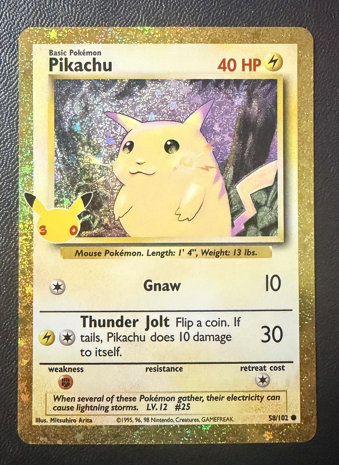 2026 Pokemon 30th Celebration - Pikachu 58/102 Classic Collection Holo