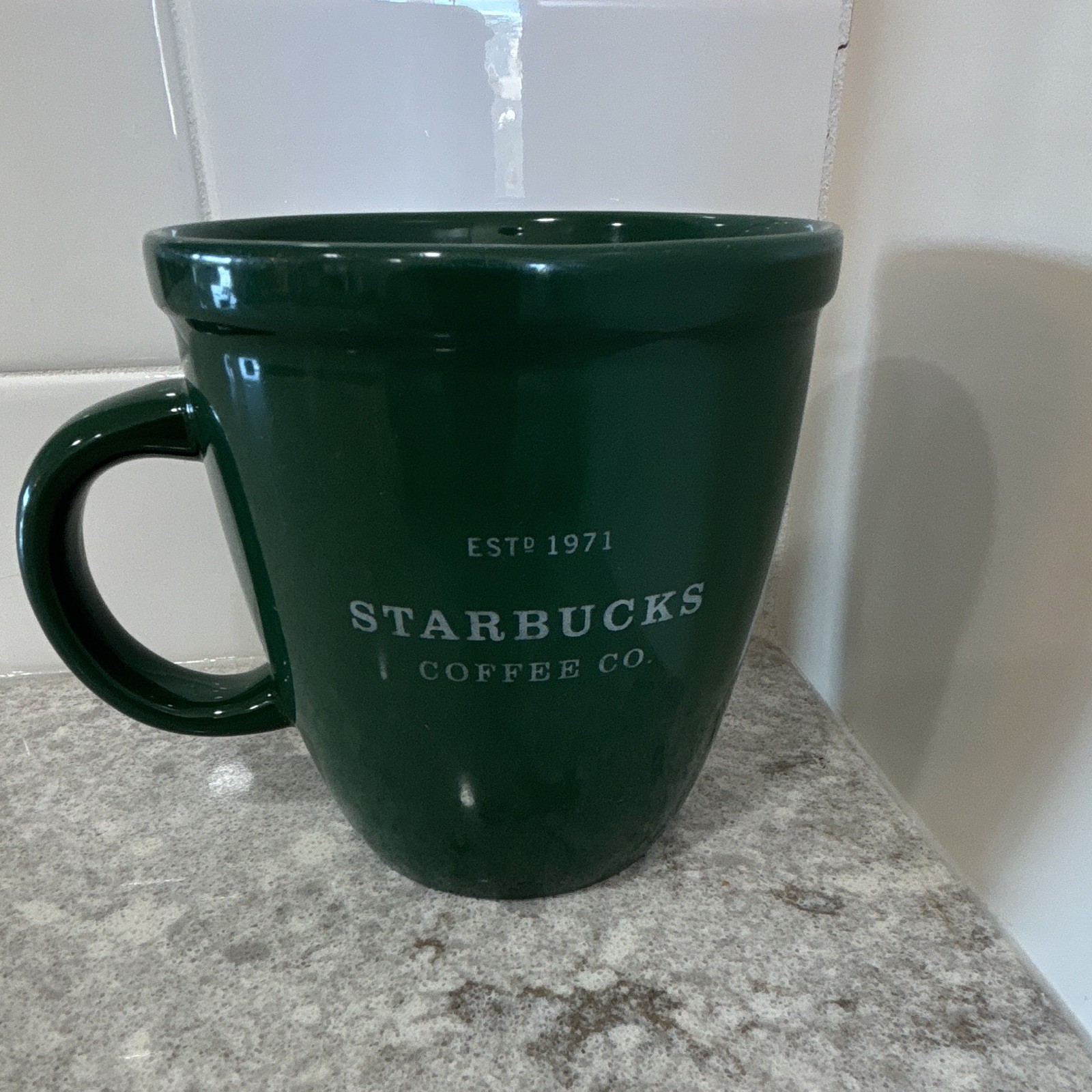 Starbucks Barista Est. 1971 Green Ceramic Mug Coffee & Tea 2001 Original Starbucks Barista Est. 1971 Green Ceramic Mug Coffee & Tea 2001 Original