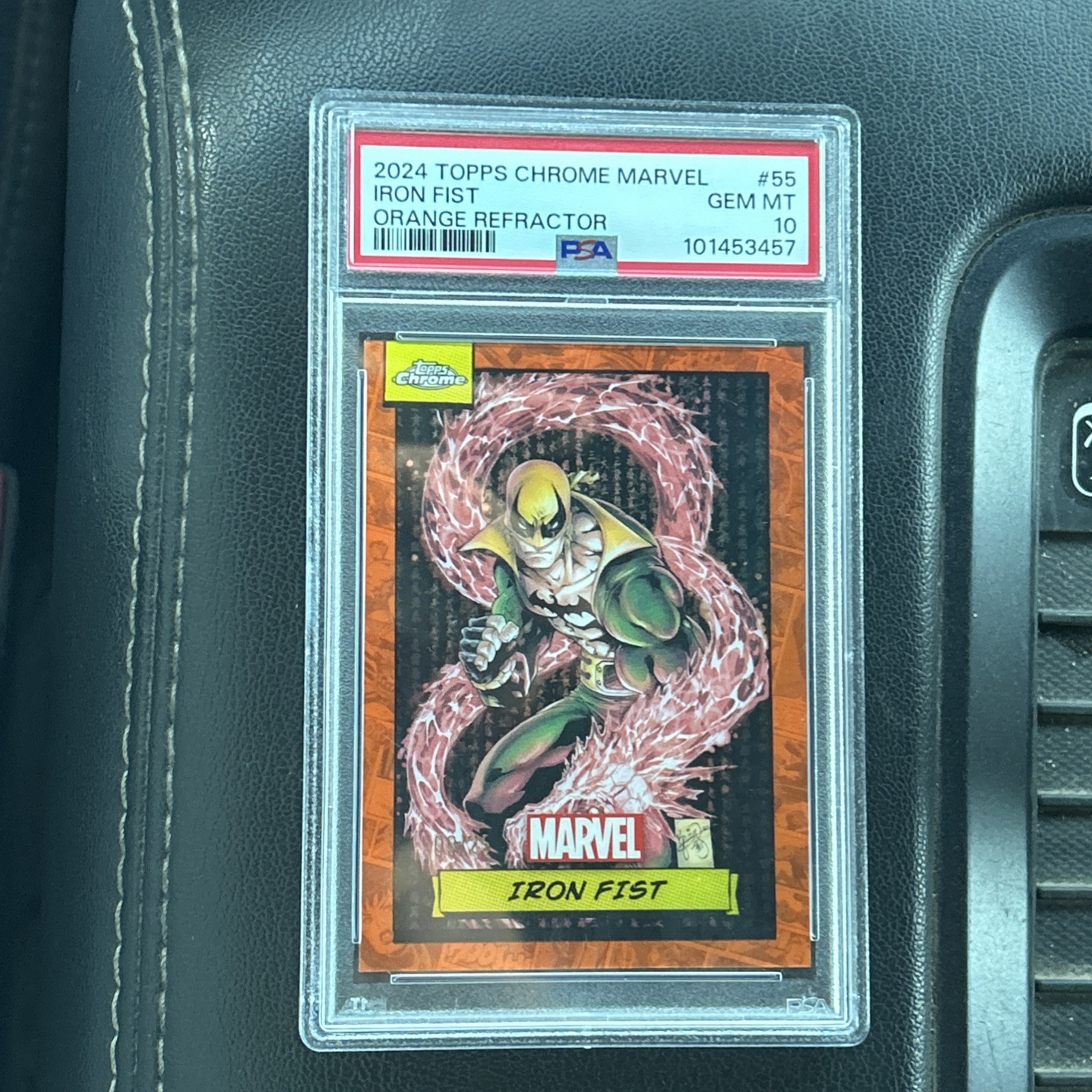 π₯π₯2024 TOPPS CHROME MARVEL ORANGE REFRACTOR #55 IRON FIST 09/25 π₯π₯π₯ π₯π₯2024 TOPPS CHROME MARVEL ORANGE REFRACTOR #55 IRON FIST 09/25 π₯π₯π₯