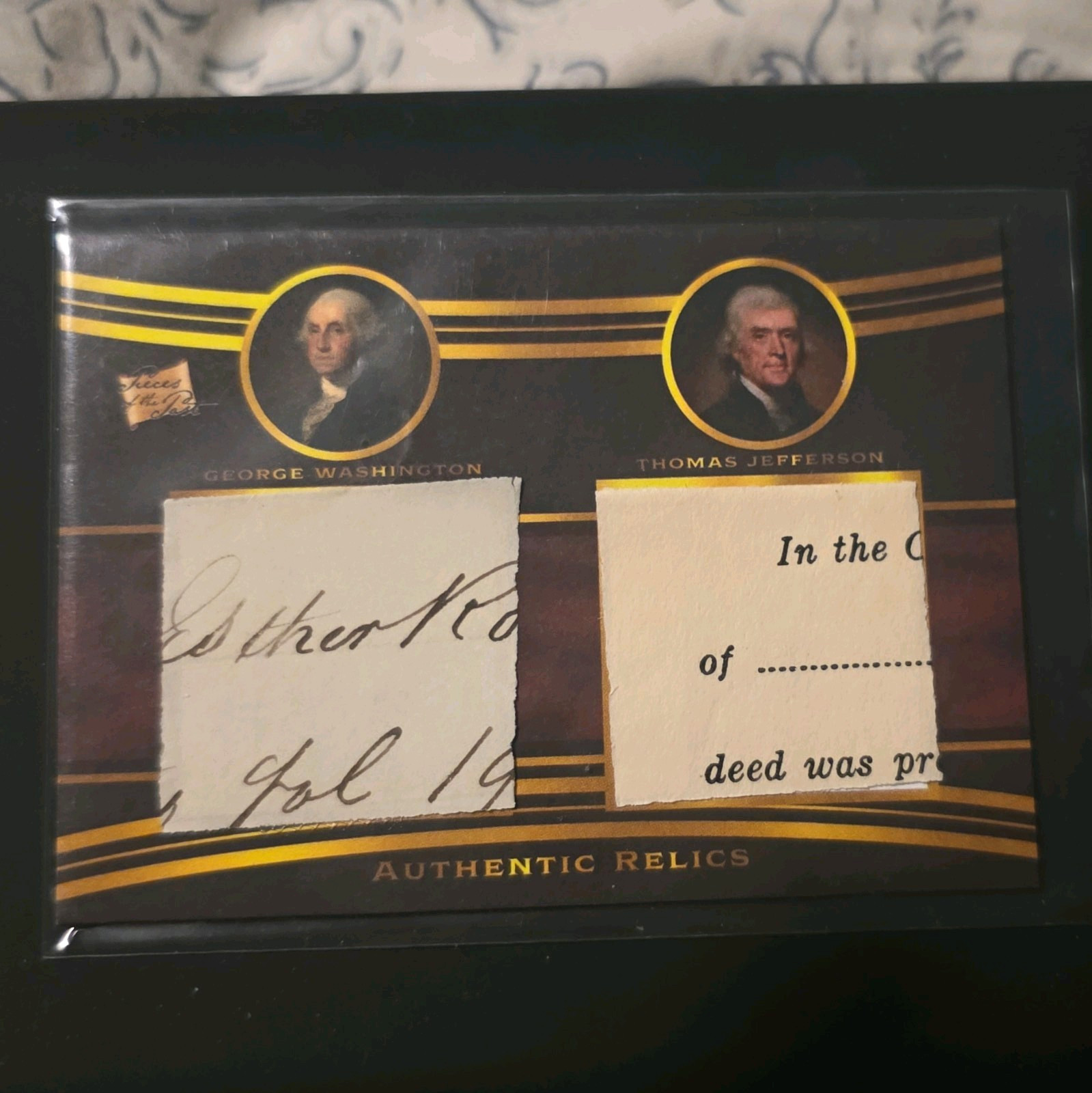 2022 Pieces Of The Past George Washington Handwritten Dual Relic 2022 Pieces Of The Past George Washington Handwritten Dual Relic