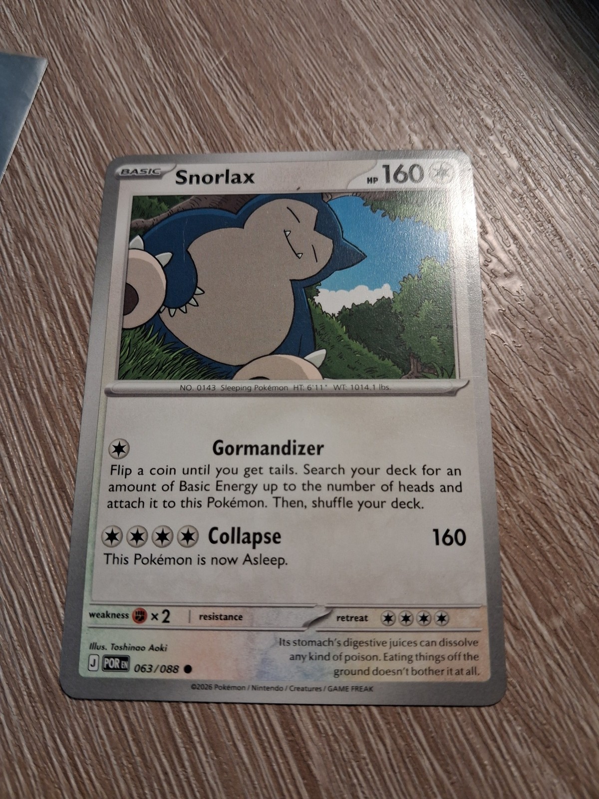 Miscellaneous Snorlax # 063/088 Miscellaneous Snorlax # 063/088