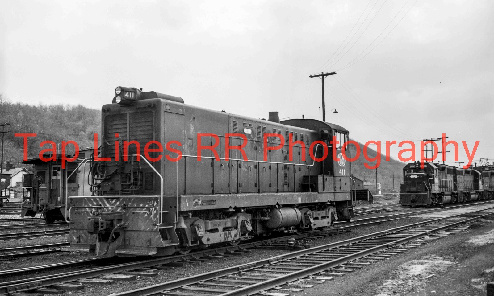 Monongahela #411 Baldwin S12 Brownsville PA 4-1972 New 5x8 Photo Monongahela #411 Baldwin S12 Brownsville PA 4-1972 New 5x8 Photo