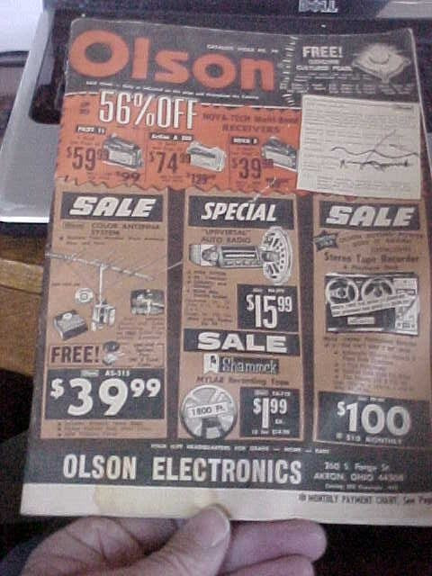 OLSON ELECTRONICS AKRON OHIO STEREOS AMPS TUBES PARTS (1991, 80 PAGE CATALOG OLSON ELECTRONICS AKRON OHIO STEREOS AMPS TUBES PARTS (1991, 80 PAGE CATALOG