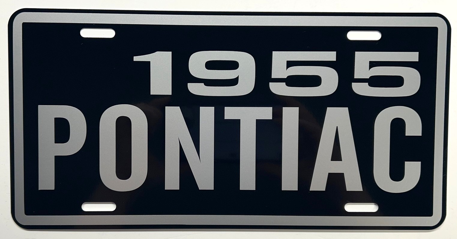 1955 PONTIAC Metal License Plate Fits Chieftain Star Chief Bonneville Classic 1955 PONTIAC Metal License Plate Fits Chieftain Star Chief Bonneville Classic