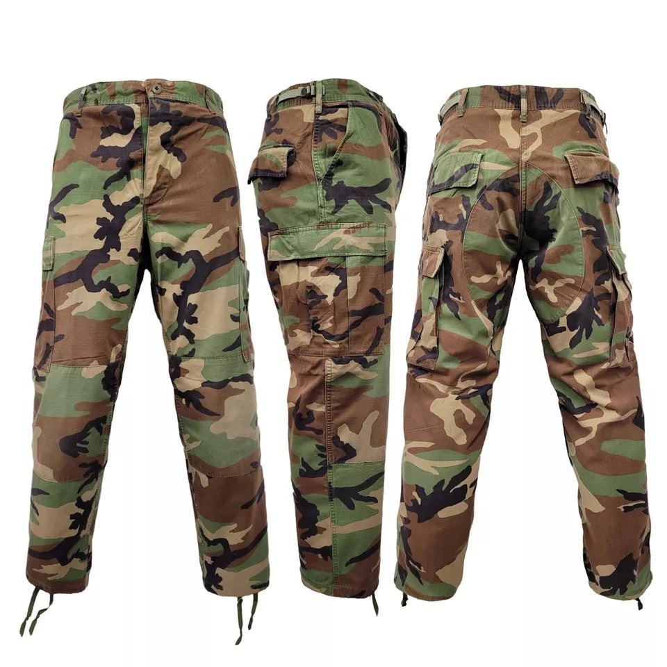 USGI M81 Woodland BDU Pants Medium Regular Military Surplus Camo Trousers USGI M81 Woodland BDU Pants Medium Regular Military Surplus Camo Trousers