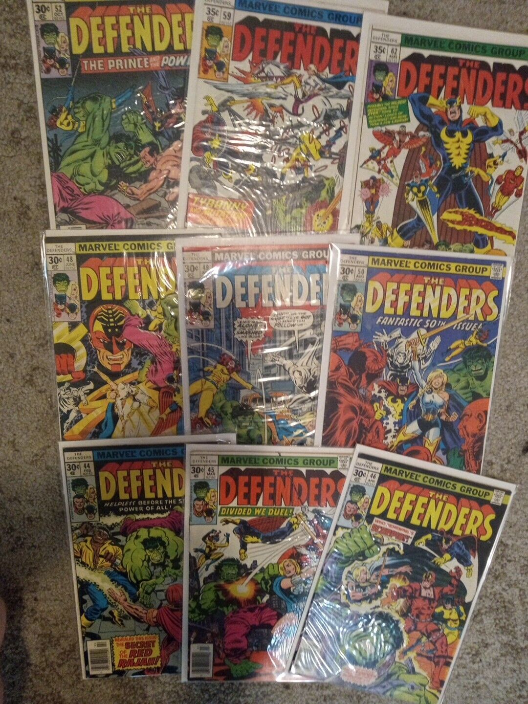Marvel Comics The Defenders Lot NICE Bronze Age Early Moonknight