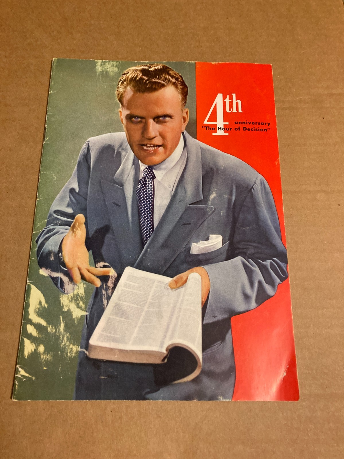 Vintage 1954 - Billy Graham - Hour of Decision 4th Anniversary Program Book 20 p Vintage 1954 - Billy Graham - Hour of Decision 4th Anniversary Program Book 20 p