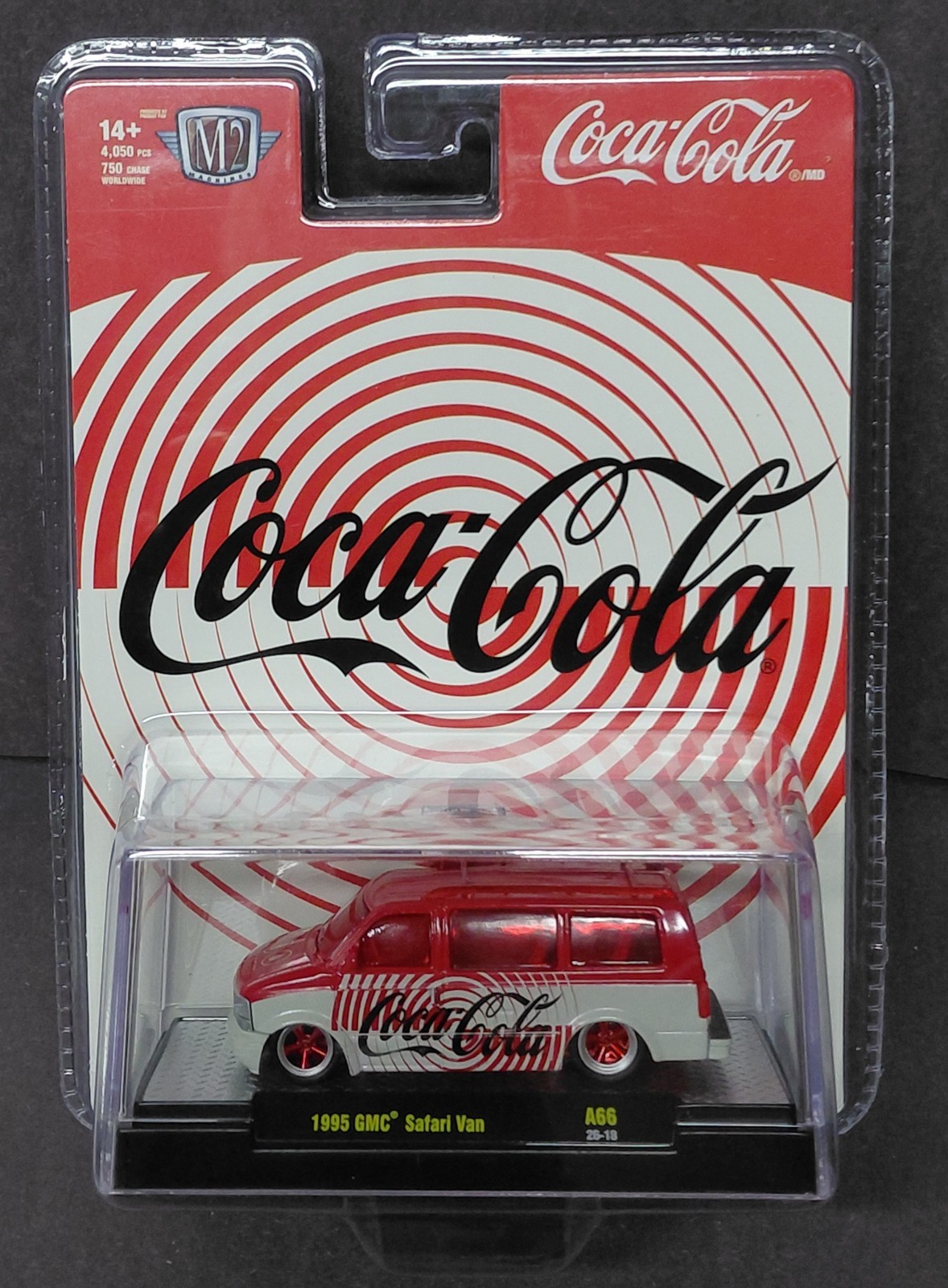Coca-Cola M2 Machines 1995 GMC Safari Van Diecast CHASE 1/750, 1:64 Scale Coca-Cola M2 Machines 1995 GMC Safari Van Diecast CHASE 1/750, 1:64 Scale