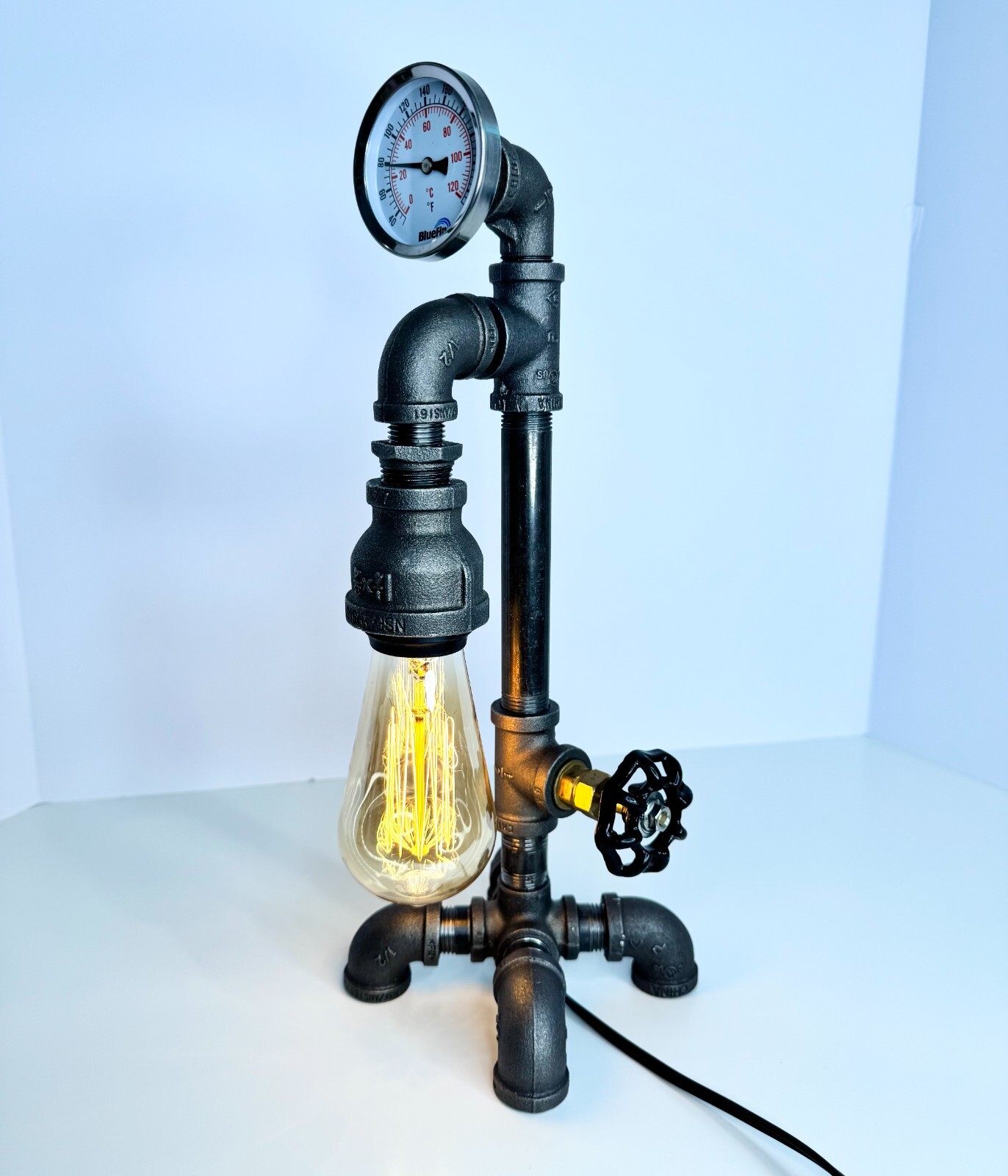 Industrial Pipe Lamp Rustic Antique Style Desk Lamp Steampunk Lighting Industrial Pipe Lamp Rustic Antique Style Desk Lamp Steampunk Lighting