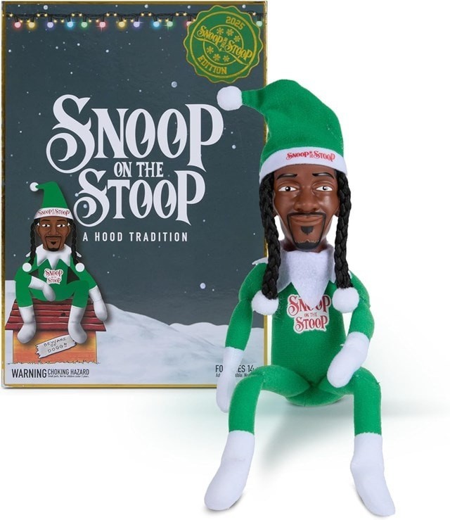 Snoop On the Stoop 12" Green Plush Figurine Snoop Dogg Christmas Tradition