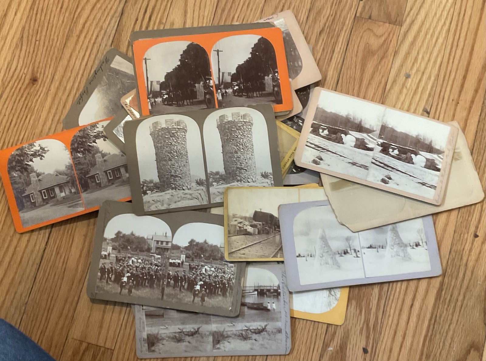 Lot of 38 MERIDEN CONNECTICUT Stereoviews 1870s-1901 Blizzard of ‘88, Downtown + Lot of 38 MERIDEN CONNECTICUT Stereoviews 1870s-1901 Blizzard of ‘88, Downtown +