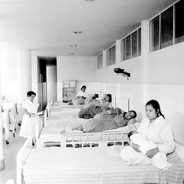 The hospital wing of Mexico City Women's Prison 1950s OLD PHOTO