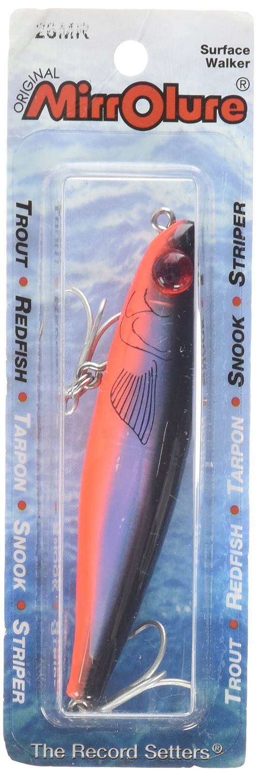 MirrOLure 26MR-808 Mirromullet XL Surface Walker Black Bk/Org/Silver 3.5in 1/2oz MirrOLure 26MR-808 Mirromullet XL Surface Walker Black Bk/Org/Silver 3.5in 1/2oz