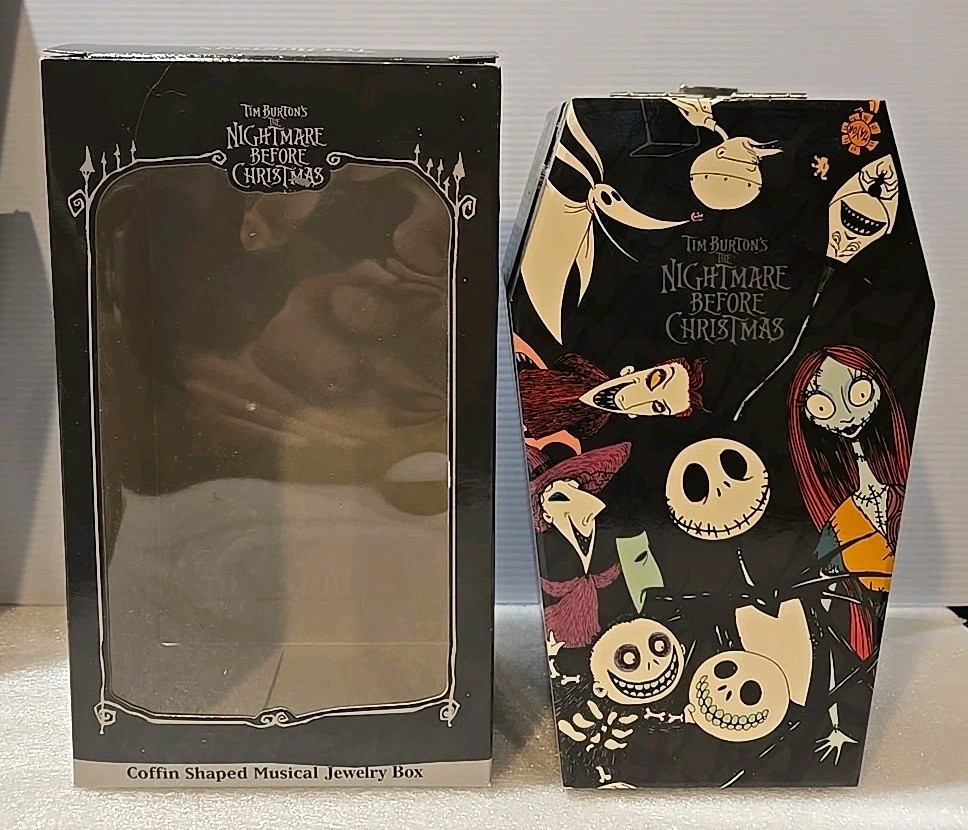 Vintage The Nightmare Before Christmas Coffin Musical Jewelry Box 1993 Vintage The Nightmare Before Christmas Coffin Musical Jewelry Box 1993