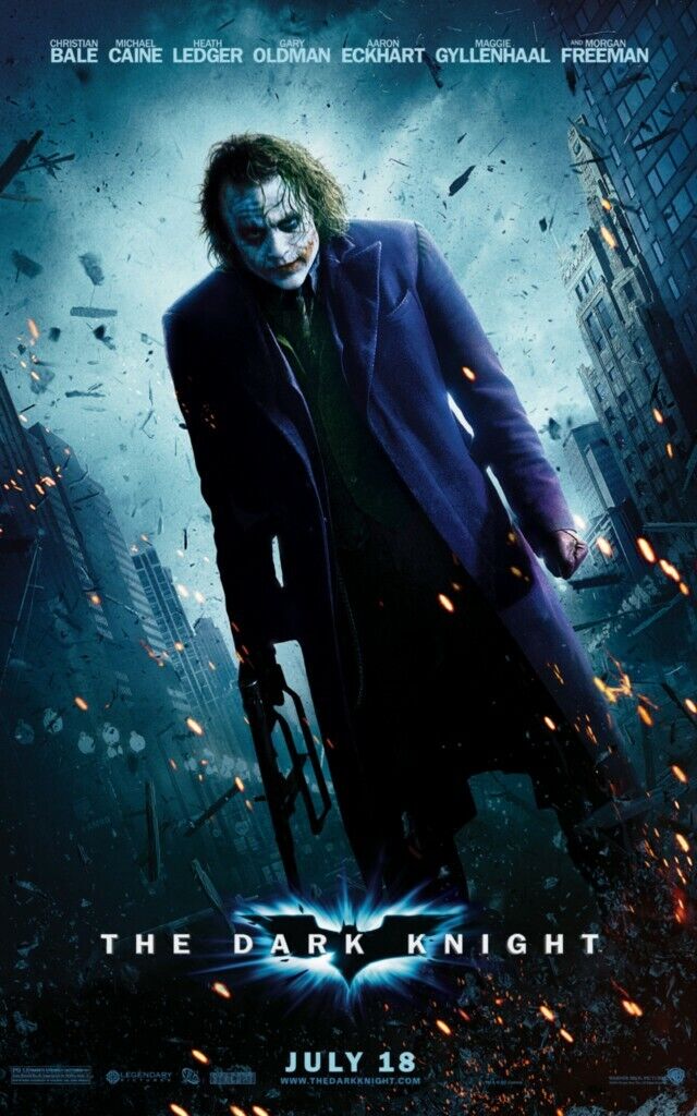 The Dark Knight Movie Poster Print Joker Batman 11x17 16x20 22x28 24x36 27x40 A