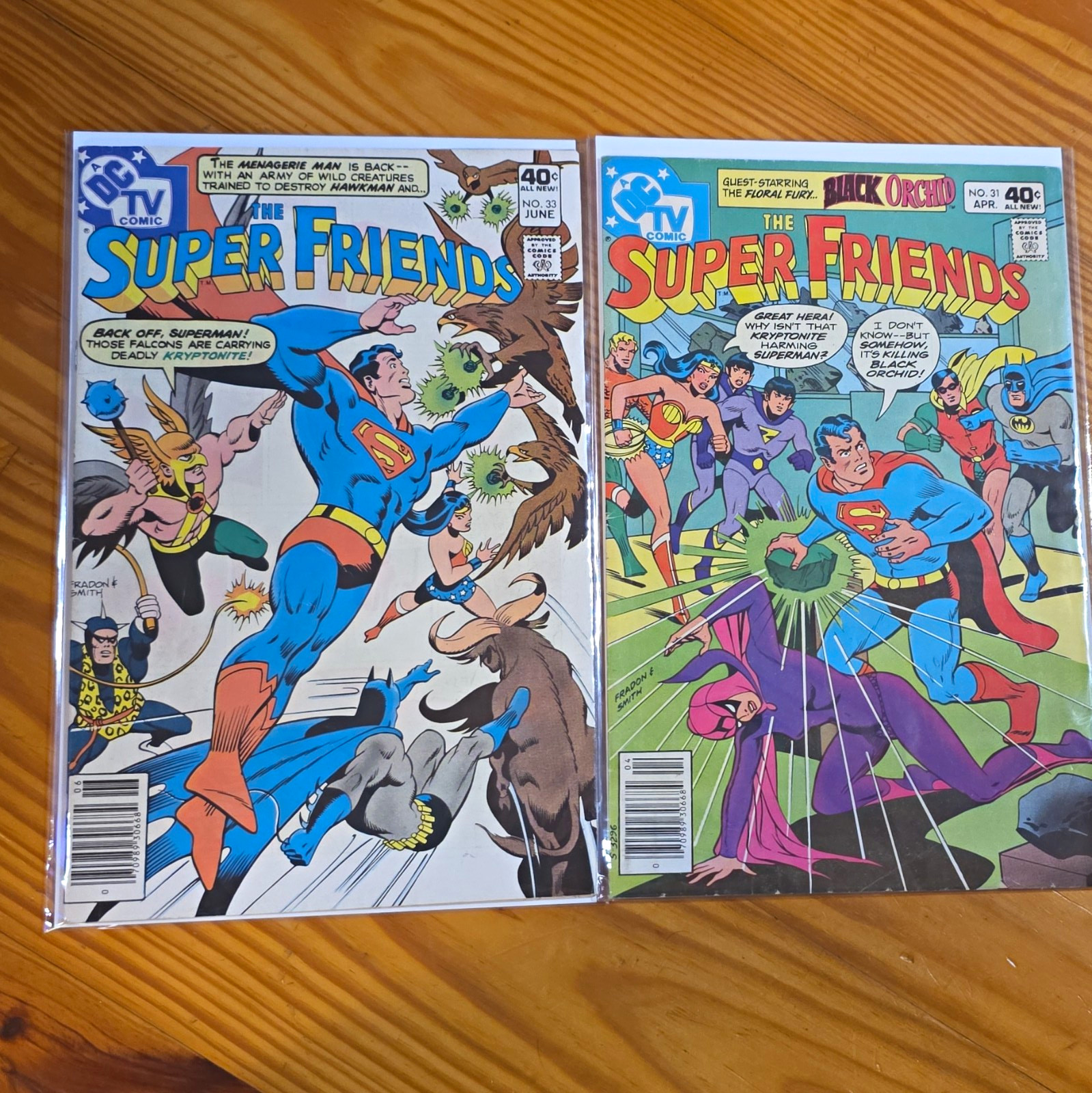 DC Comics Super Friends Comic Lot #31 Apr & #33 Jun (40¢) Superheroes DC Comics Super Friends Comic Lot #31 Apr & #33 Jun (40¢) Superheroes