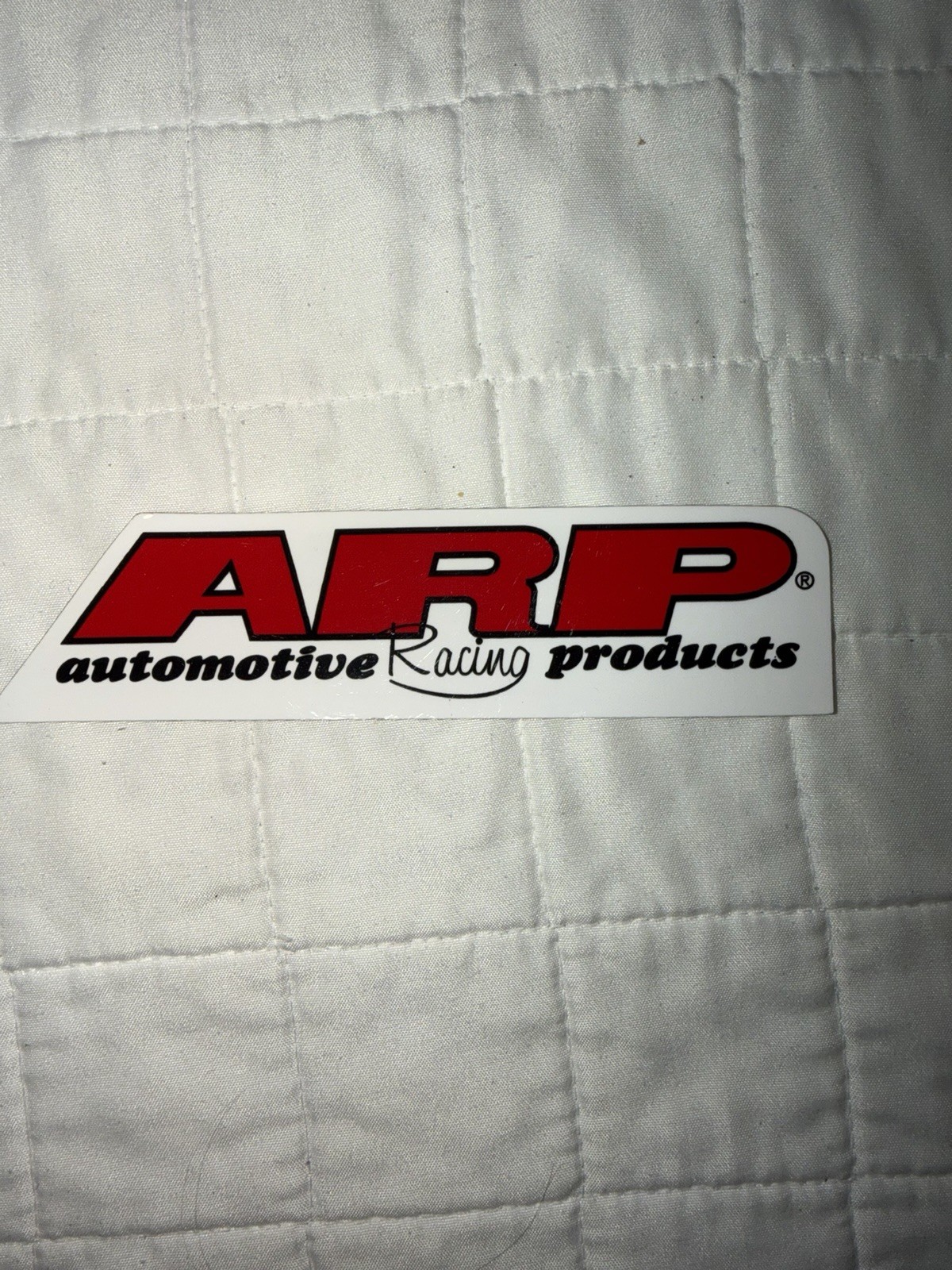 Very Cool ARP Automotive Racing Products Sticker New Unused Approx 6 Inches Long Very Cool ARP Automotive Racing Products Sticker New Unused Approx 6 Inches Long