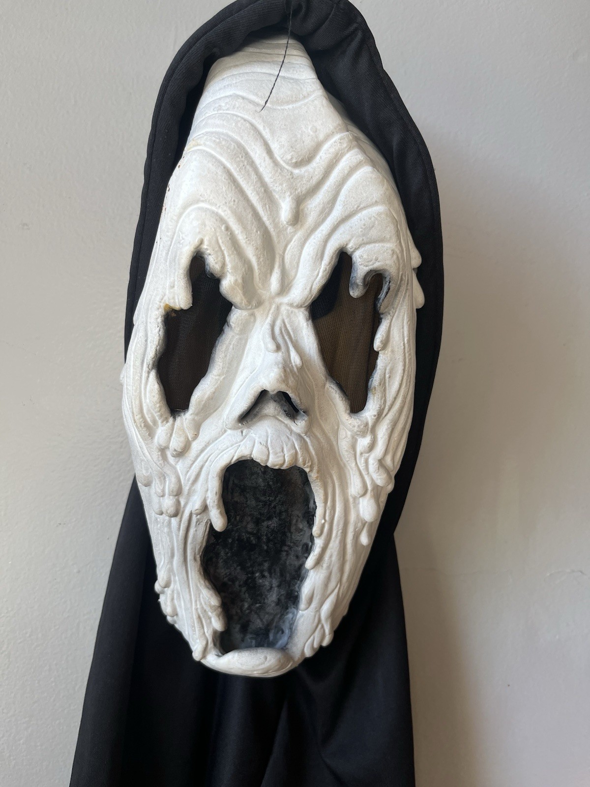 RARE Vtg 1990 Official Scream Melted Halloween Ghostface Mask Easter Unlimited RARE Vtg 1990 Official Scream Melted Halloween Ghostface Mask Easter Unlimited
