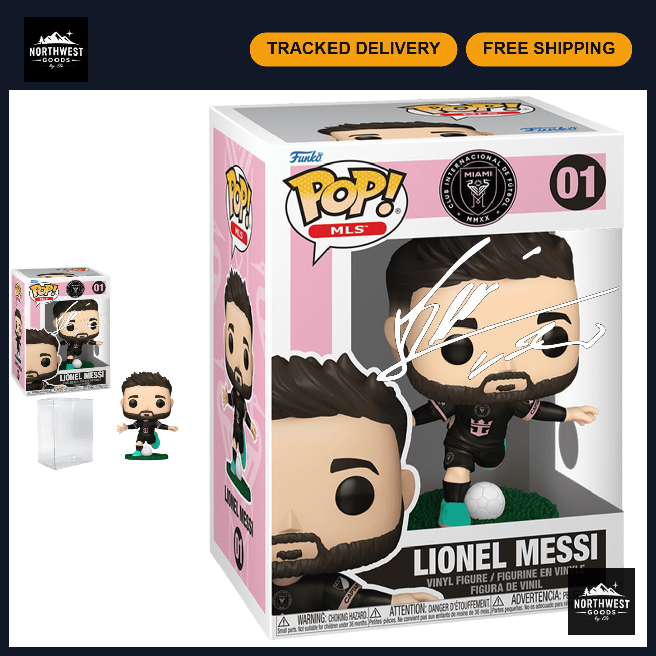 Lionel Messi #01 Funko POP Collectible Figurine, Inter Miami Lionel Messi #01 Funko POP Collectible Figurine, Inter Miami