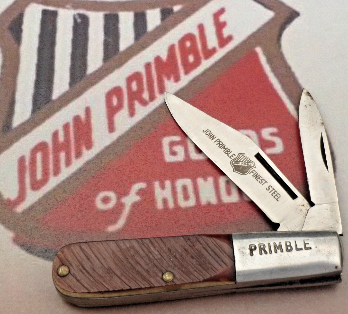 Vintage 1970’s JOHN PRIMBLE BELKNAP HARDWARE Barlow Knife - Delrin - Unused Vintage 1970’s JOHN PRIMBLE BELKNAP HARDWARE Barlow Knife - Delrin - Unused