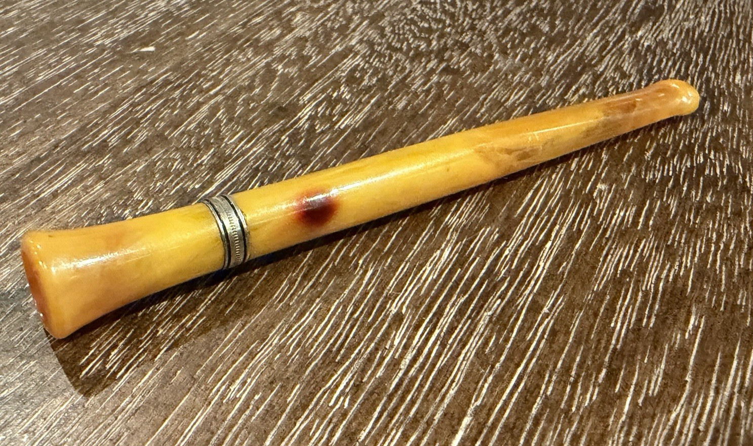 ART DECO ART NOUVEAU AMBER HONEY BUTTERSCOTCH CELLULOID CIGARETTE HOLDER 4" EU