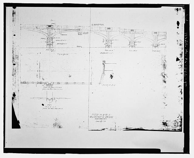 Photo:Pier Nos 8-11 Design Drawing 1919 Bridge/Wharf Construction Plan