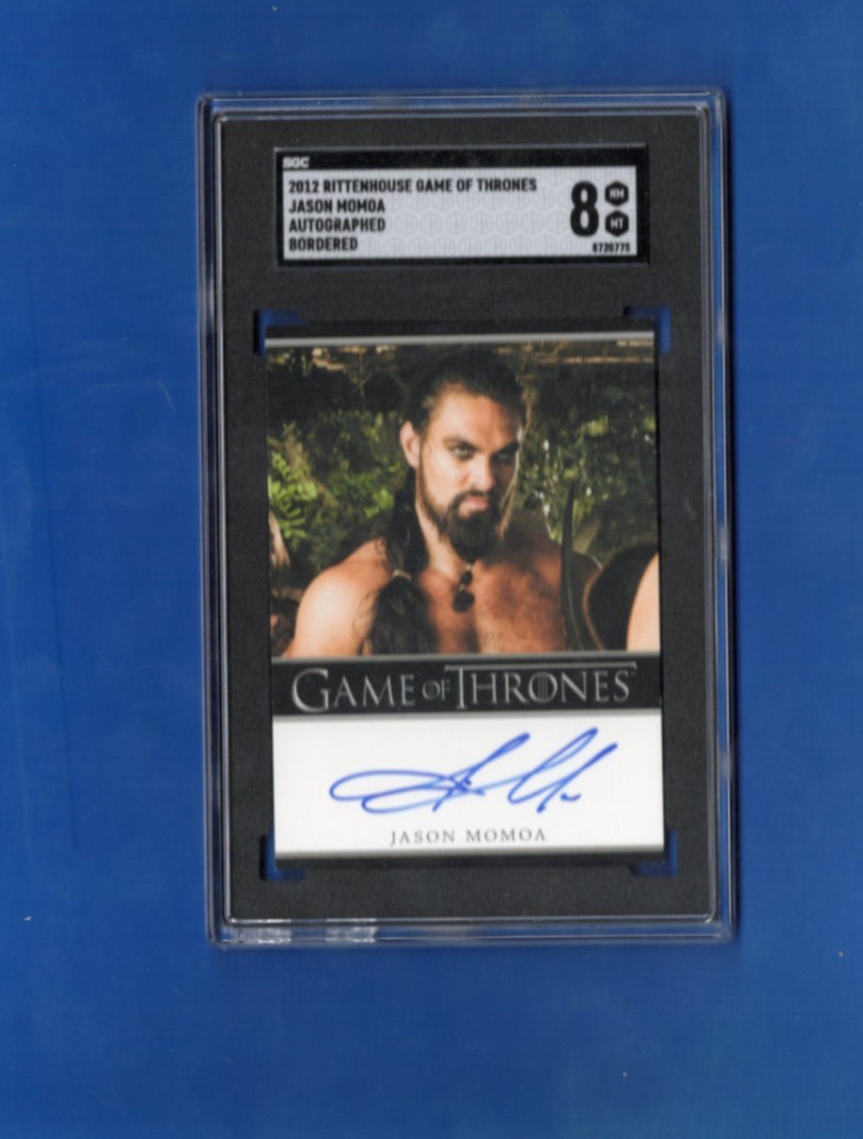 Game Of Thrones Jason momoa as Khal Drogo Graded Autograph Card Game Of Thrones Jason momoa as Khal Drogo Graded Autograph Card