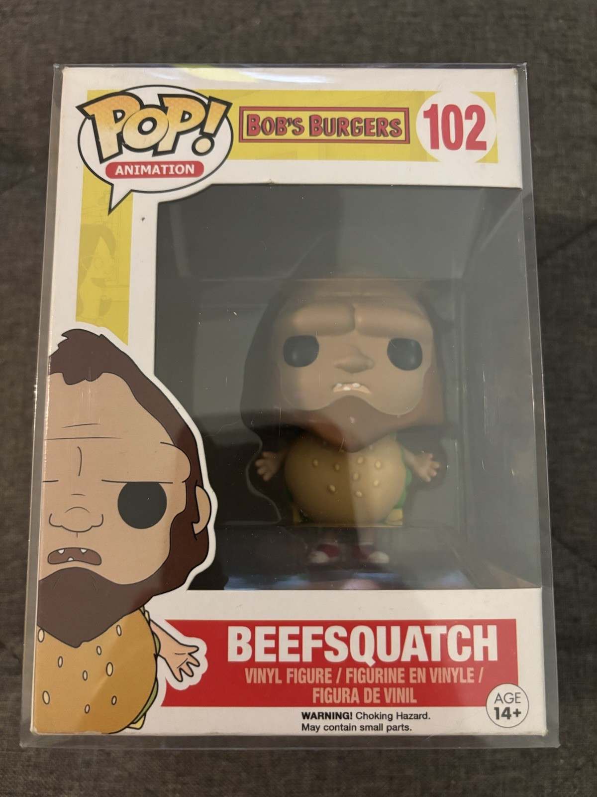 Funko Pop Animation Vinyl Bob's Burgers #102 Beefsquatch New w Protector Funko Pop Animation Vinyl Bob's Burgers #102 Beefsquatch New w Protector