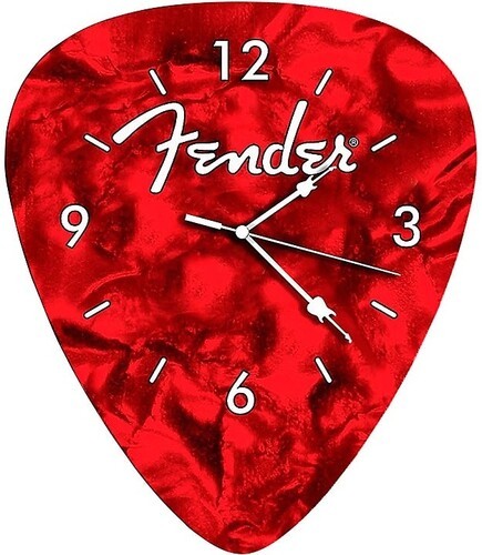 Pluginz - Fender - Guitar Pick Wall Clock (Red) [New ] Red, Clock