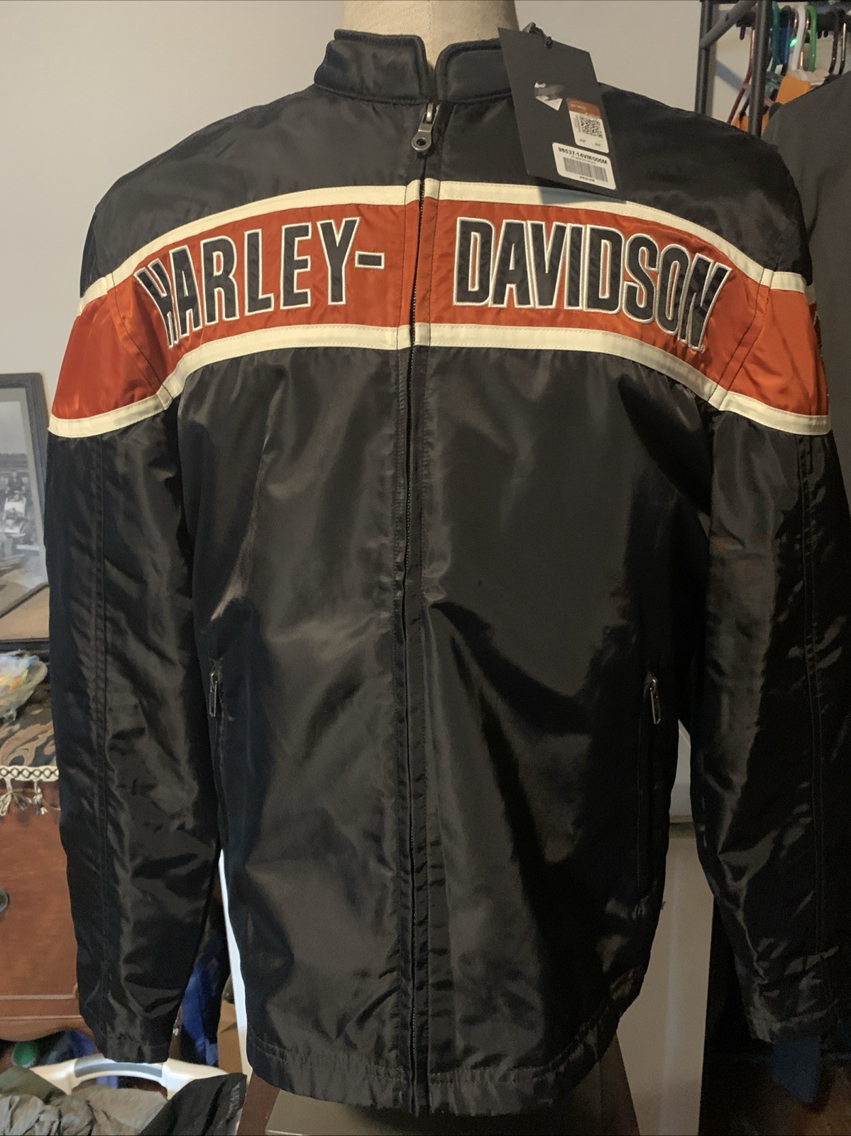 NWT Harley-Davidson Men's Generations Jacket Black Nylon 98537-14VM Medium NWT Harley-Davidson Men's Generations Jacket Black Nylon 98537-14VM Medium