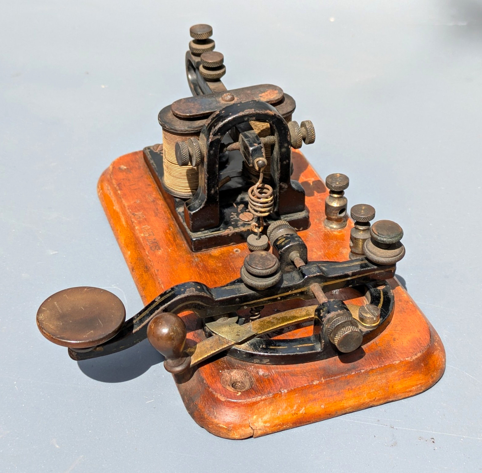 1882 L.G. Tillotson Camelback Telegraph Key/Sounder KOB 14 Ohms Antique Landline 1882 L.G. Tillotson Camelback Telegraph Key/Sounder KOB 14 Ohms Antique Landline