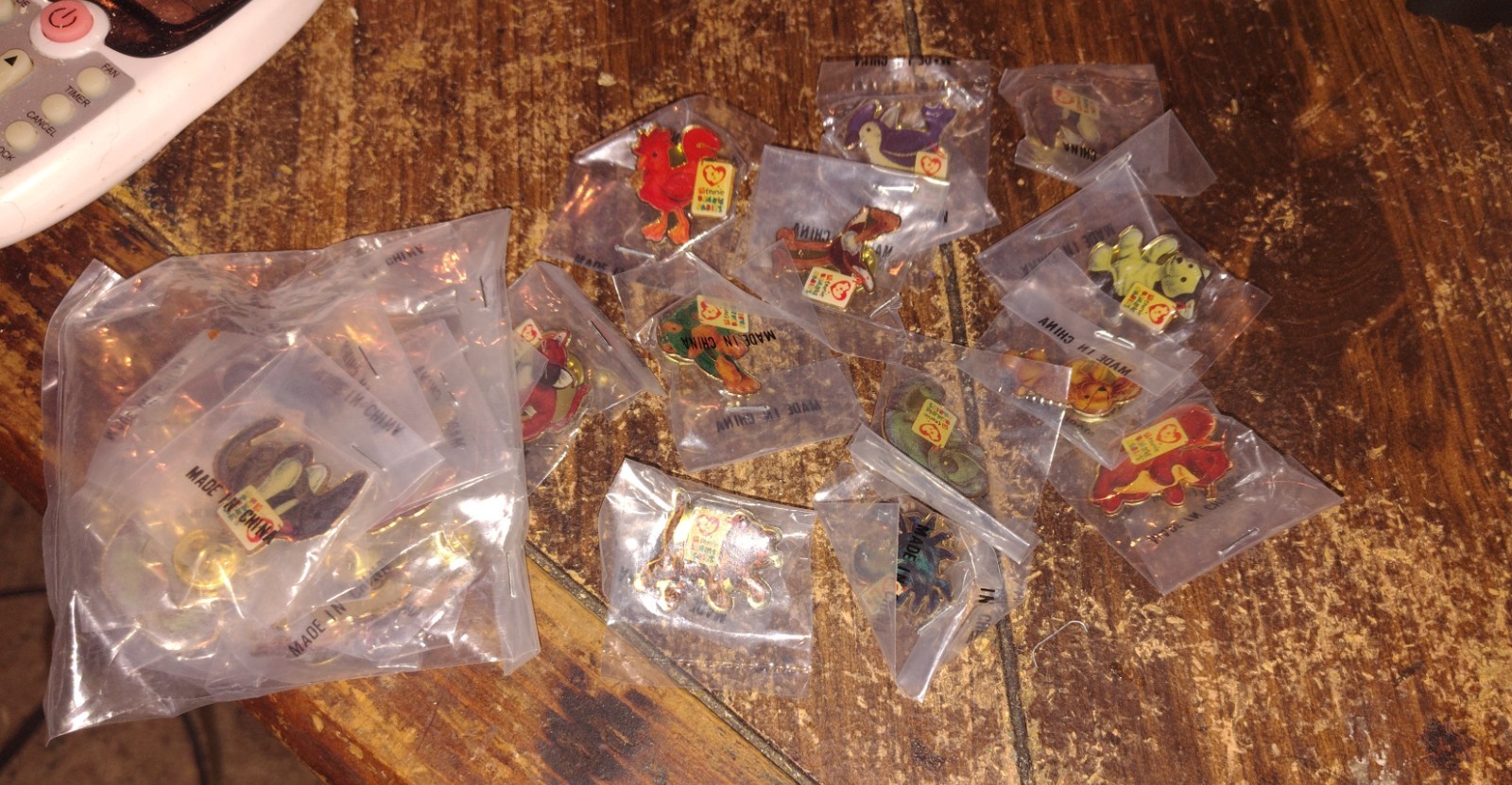 2 sets of mcdonalds crew pins 1999 sealed in package 