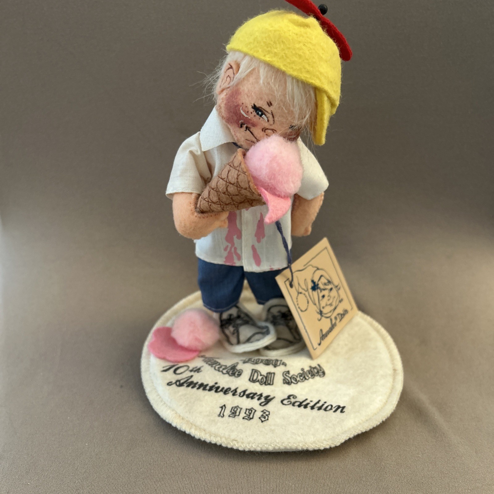 Annalee Doll 1993 Boy Ice Cream Doll Society 10th Anniversary 8" Annalee Doll 1993 Boy Ice Cream Doll Society 10th Anniversary 8"