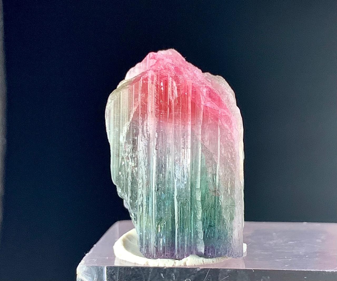 29 Carat Watermelon Tourmaline Crystal Specimen From Afghanistan 29 Carat Watermelon Tourmaline Crystal Specimen From Afghanistan