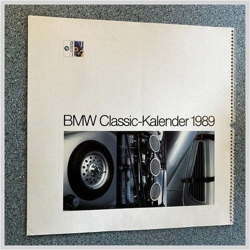 1989 BMW Classic Calendar by BMW Veteranen Club Germany Used 20x18 Inches Paper 1989 BMW Classic Calendar by BMW Veteranen Club Germany Used 20x18 Inches Paper